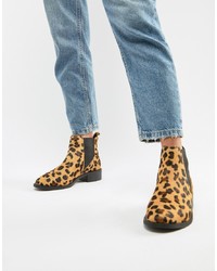 Accessorize Chelsea Boots In Leopard Pony