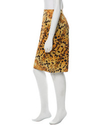 Josh Goot Cheetah Print Skirt