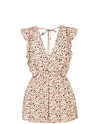 Yellow Leopard Playsuit