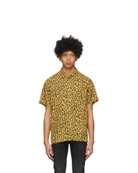 Yellow Leopard Short Sleeve Shirt