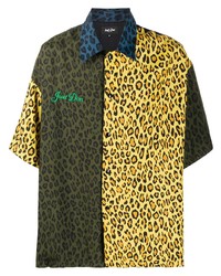 Just Don Leopard Print Shirt