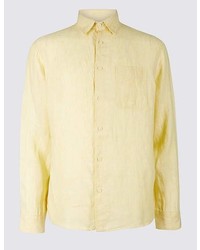 Marks and Spencer Pure Linen Shirt With Pocket
