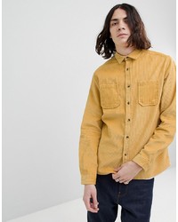 ASOS DESIGN Overshirt In Cord In Yellow