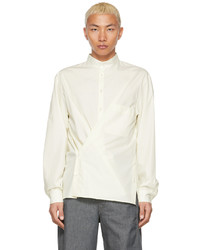 Lemaire Yellow Adjustable Twisted Shirt