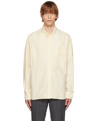 Solid Homme Yellow Minimal Shirt