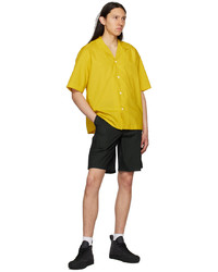 Sunnei Yellow Open Spread Collar Shirt