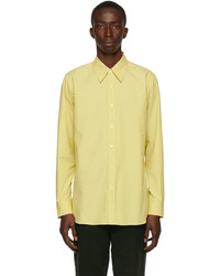 Dries Van Noten Yellow Poplin Shirt