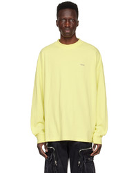 We11done Yellow Cotton Long Sleeve T Shirt