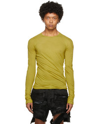 Rick Owens DRKSHDW Yellow Scarification Long Sleeve T Shirt