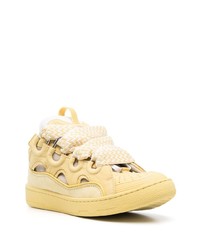 Lanvin Multi Panel Lace Up Sneakers