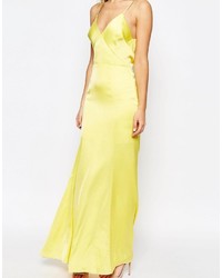 Fame And Partners Nevada Maxi Dress With Fishtail And Keyhole Back
