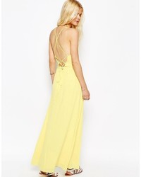 Asos Maxi Dress With Tie Back