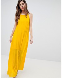 French Connection Plisse Halter Maxi Dress
