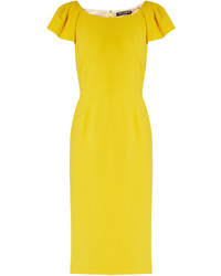 Dolce & Gabbana Cap Sleeved Cady Midi Dress
