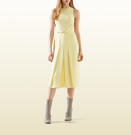gucci yellow dress
