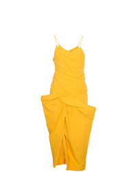 Jacquemus Strappy Dress With Draped Skirt