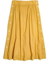 Madewell Side Button Midi Skirt