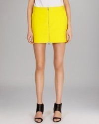 Karen Millen Skirt Texture Zip Front Mini