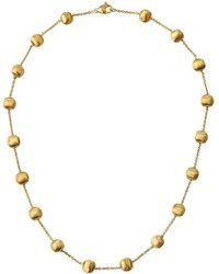 Marco Bicego Africa 18k Hand Engraved Bead Necklace