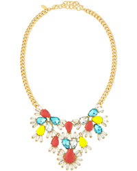 Emily and Ashley Greenbeads By Emily Ashley Pear Shaped Crystal Bib Necklace Yellowcoral