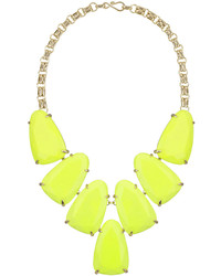 Kendra Scott Harlow Magnesite Statet Necklace Neon Yellow
