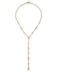 Paul Morelli Pipette 18k Diamond Lariat Necklace