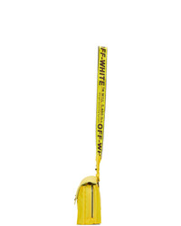 Off-White Yellow Nylon Zipped Flap Bag