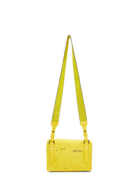 Off-White Yellow Nylon Zipped Flap Bag