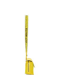 Off-White Yellow Nylon Zipped Flap Bag