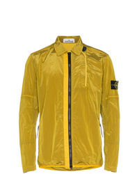 Yellow Nylon Shirt Jacket