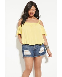 Forever 21 Plus Size Open Shoulder Top