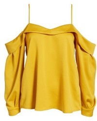 Leith Satin Off The Shoulder Top