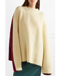 Calvin Klein 205W39nyc Oversized Two Tone Wool And Sweater