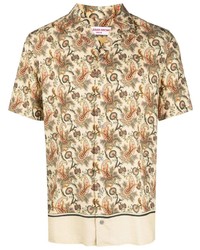 Orlebar Brown Hibbert Paisley Short Sleeve Shirt