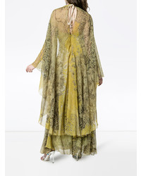 Etro Paisley Embellished Silk Gown
