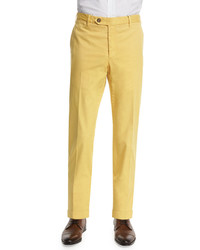 Zanella Parker Cotton Stretch Pants Yellow