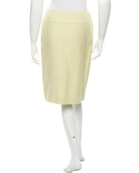 Chanel Knee Length Pencil Skirt