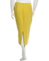 Calvin Klein Collection Silk Midi Skirt