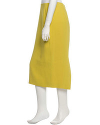 Calvin Klein Collection Silk Midi Skirt