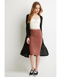 Forever 21 Stretch Knit Pencil Skirt