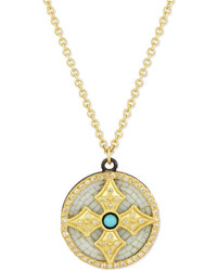 Armenta 18k Mosaic Cross Pendant Necklace
