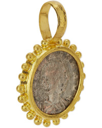 Elizabeth Locke 19k Roman Coin Pendant