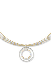 Alor Classique Multi Row Diamond Pendant Necklace