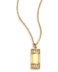 Kwiat Diamond 18k Yellow Gold Small Tag Pendant Necklace
