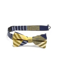 Yellow Plaid Bow-tie