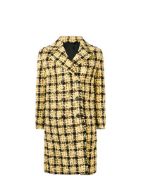 Ermanno Scervino Plaid Double Breasted Coat