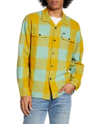 Obey Regular Fit Button Up Flannel Shirt