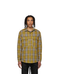Fear Of God Yellow Flannel Plaid Shirt Jacket