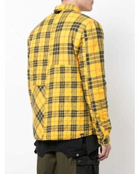 Mostly Heard Rarely Seen Quilted Plaid Shirt Jacket