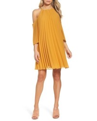 Yellow Pleated Dress